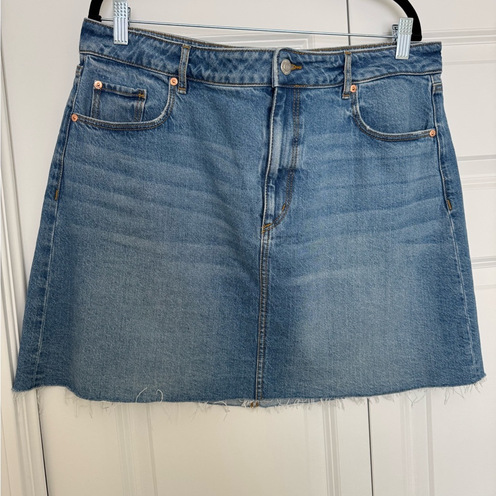 LOFT Denim Blue Mini Skirt